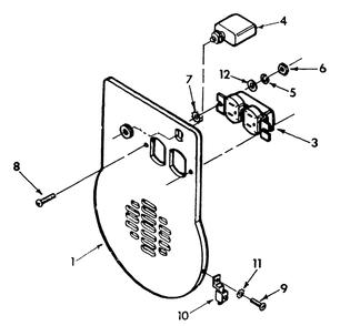 Receptacle Panel No. 79559 Diagram and Parts List for 5501-1-T2411  Briggs and Stratton Generator